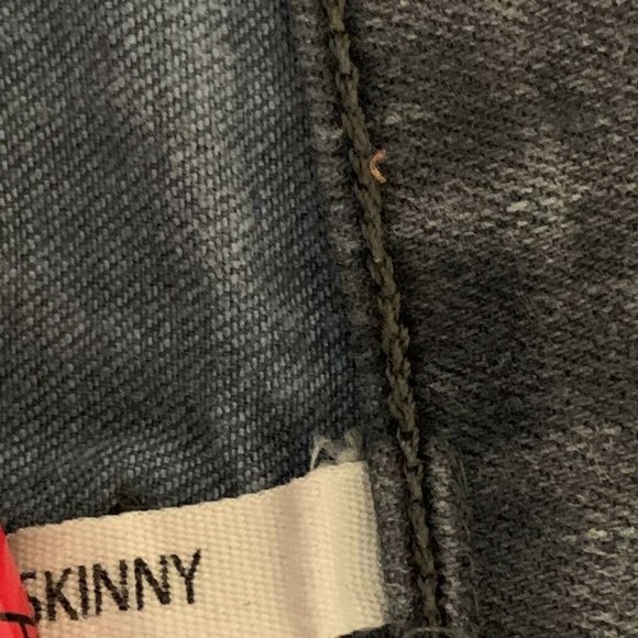 Rag & Bone Womens Skinny Jeans Gray Charcoal Wash Low Rise Pockets Denim 25 - Picture 11 of 11